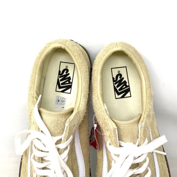 VANS Old Skool Hairy Suede Khaki Shoes For Men Low Top Skate Custom VN0005UAKHK - Picture 6 of 9